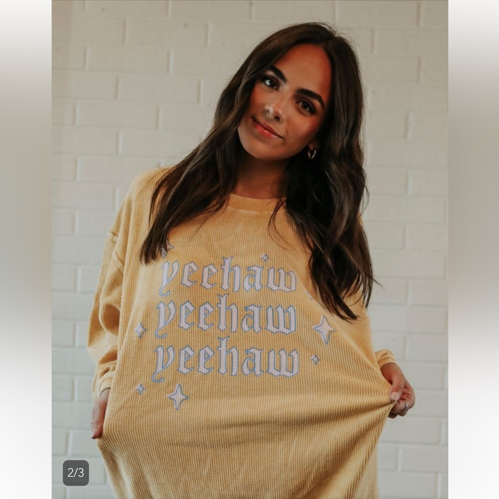 Charlie Southern - Yeehaw Star Corded Sweatshirt